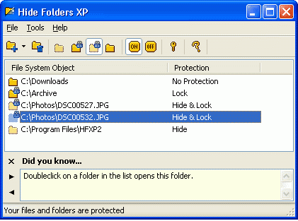 Hide Folders